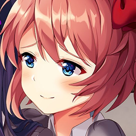 Sayori smiling