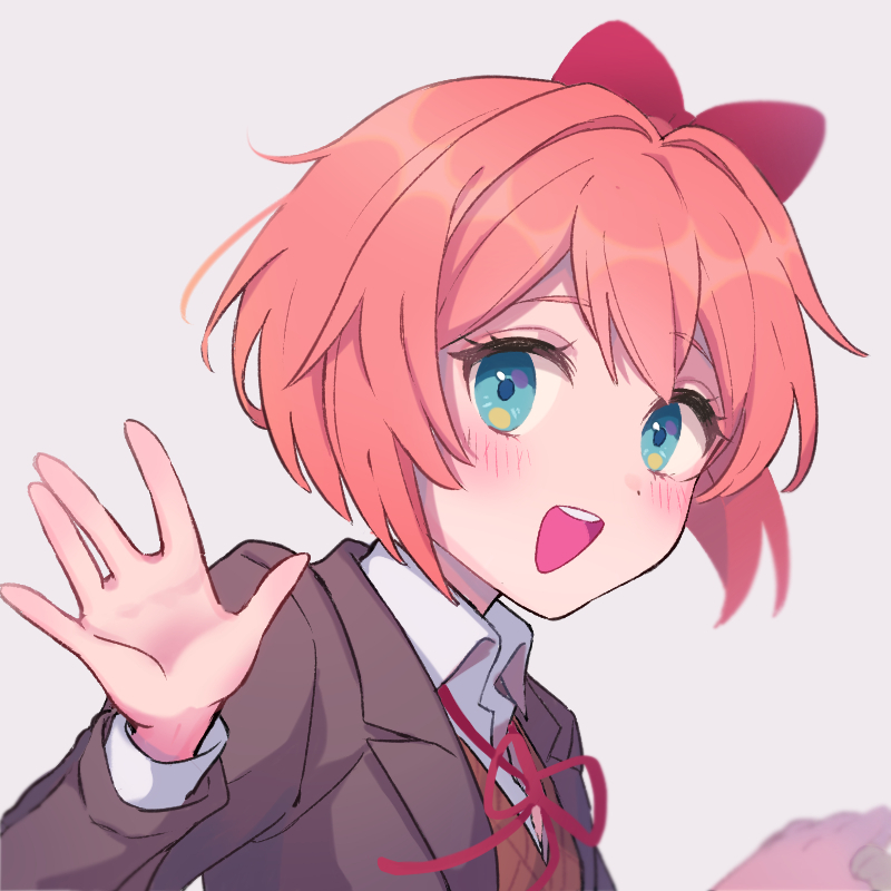 Sayori waving